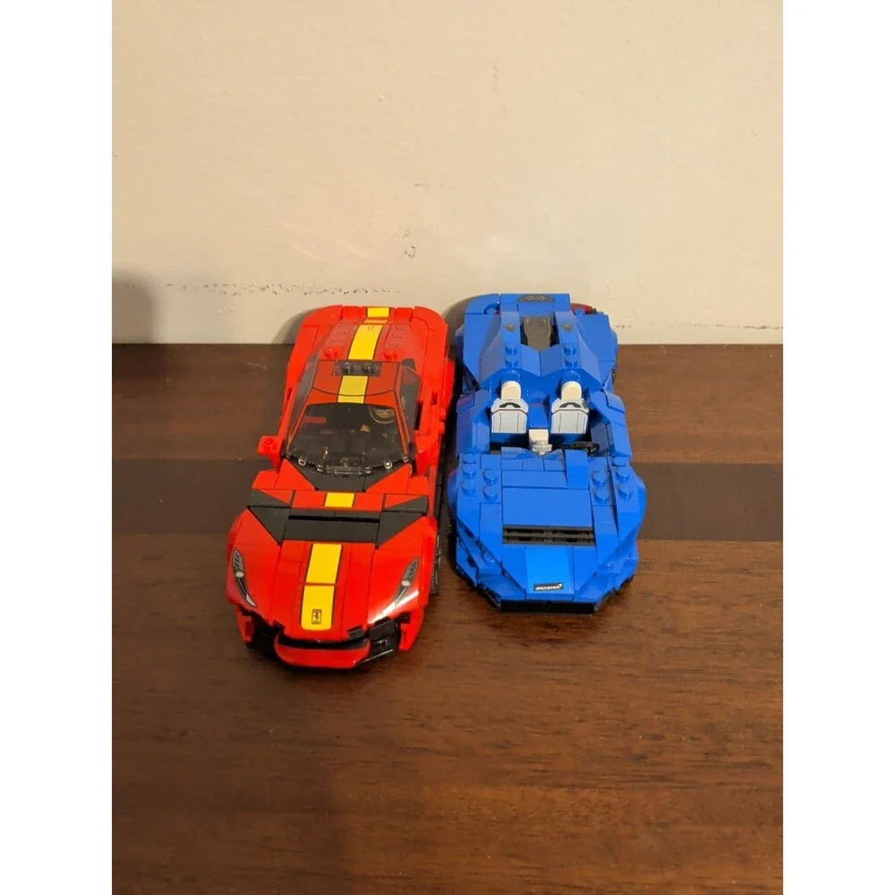 Lego Technic Ferrari And Mclaren As Shown